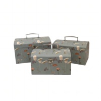 Usine directe nouvelle boîte de pirate rétro 3 pièces valise main boîte-cadeau boîte d'emballage avec valise portable