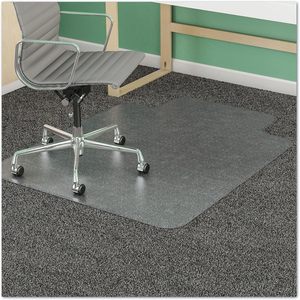 Tapis de chaise transparent moderne Alera pour sols durs, 36'' x 48'', en PVC et PET, lavable, avec rebord, sans picots, pour usage extérieur et domestique - Product Image 3