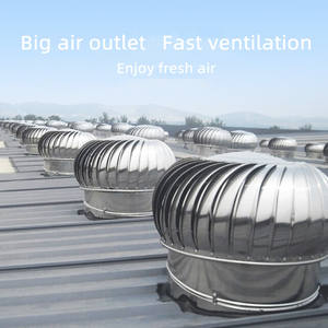 <span class=keywords><strong>Extracteur</strong></span> de ventilation éolienne 400 mm en acier inoxydable 304 pour restaurant, sans alimentation électrique, à fixation sur toit - Product Image 2