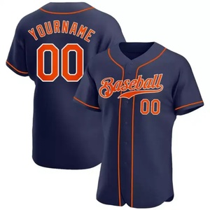 Maillot de baseball streetwear hip-hop brodé personnalisé pour hommes et femmes - Product Image 4