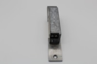 Gâche électrique réglable à sécurité défaillante en acier inoxydable poli, à clé, durable, de type long et étroit européen, antivol pour