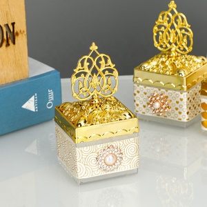 Bé tắm Kẹo hộp vàng nhựa đám cưới Hộp Quà Tặng bên ủng hộ sô cô la Hộp quà tặng lưu trữ đồ trang sức container - Product Image 4