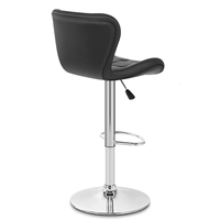 Chaises de bar pivotantes en cuir de luxe en forme de coquille, réglables, pour salon, salle à manger, hôtel, extérieur, bar à domicile