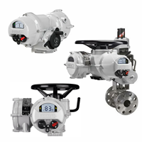 Vanne à boisseau motorisée avec actionneur électrique Rotork IQ2 IQ3, vanne à boisseau en acier inoxydable et fonte pour vannes de régulation