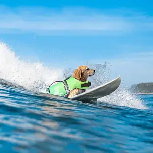 كلب عاكس الرياضة سترة إنقاذ سترة الكلب سترات قابلة للتعديل جرو تعويم بدلة السباحة لجميع الكلاب الأليفة
