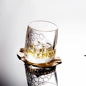 Wholesale Whiskey <strong>Glass</strong> Embossed Rock <strong>Glass</strong> Factory in Stock - Product Image 1