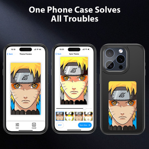 Coque de téléphone DIY JUNCHI 2026 à encre électronique, alimentée par NFC, pour personnalisation artistique à tout moment, toujours un look nouveau, hybride TPU silicone verre - Product Image 5