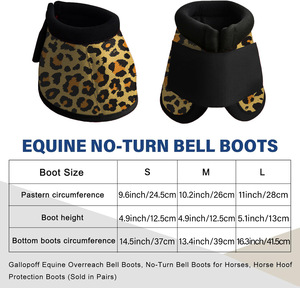 סוס פעמון לאתחל את הסוס בליסטי להניף הגנה על סוסים מגיני סוסים מגינים - Product Image 2