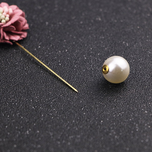 Colorido KoreanJewelry Homens Tecido Broches Collar Mens Ternos Camélia Flor Imitação Pérola lapela Vara Pin Rose Broche - Product Image 3