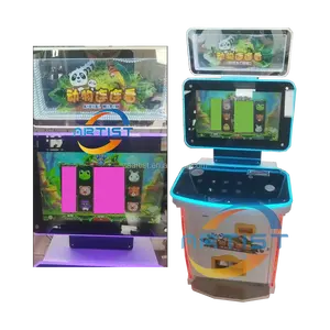 Hot Selling AniPop Metal Cabinet 21 Inch Monitor Arcade Game Boar Animal Watch Fusion 4 5 In 1 Skill Game Machine