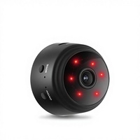 Mini caméra intelligente WiFi 1080p HD 2MP avec vision nocturne, grand angle 85°, alarme de mouvement, micro intégré, audio unidirectionnel, surveillance bébé/animal domestique, Cloud