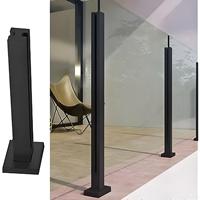 Poteau de garde-corps en verre, acier inoxydable 304, balustrade, balcon, terrasse, escalier, garde-corps sans cadre, garde-corps sans dessus, designs de terrasse