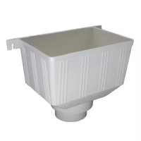Embudo de agua de lluvia de PVC de 75mm Accesorios de tubería Amplias variedades de técnicas de fundición Material plástico Número de modelo Cabezal-Sin revisiones