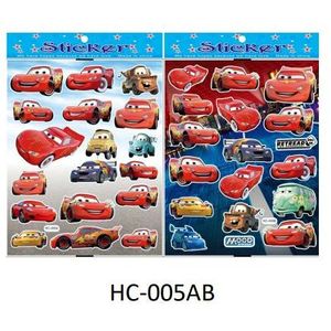 Set di adesivi colorati a tema auto per bambini per artigianato e decorazione - Product Image 1