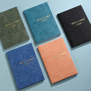 Cá Nhân 2026 A5 Tiếng Anh Mỏng Hàng Tuần Lịch Da-Bao Phủ Hàng Ngày Kế Hoạch Máy Tính Xách Tay Bán Buôn - Product Image 2