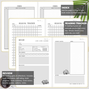 Tessuto di lino A5 diario di lettura con copertina rigida 100gsm copertina in pelle sintetica in oro 100 pagine interne morbido stile Planner regalo quotidiano - Product Image 5