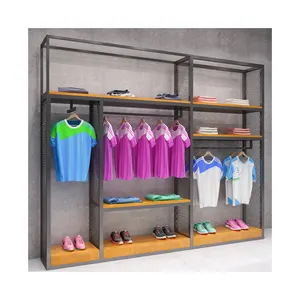 One-stop Service Customize Sports Shop Shoe DIsplay Stand Sneaker Shelves Clothing Store Display Rack