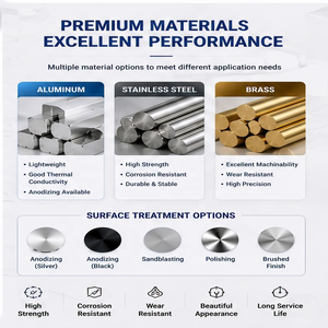 Pièces de Structure de cardan de Drone de haute précision usinées CNC aluminium et acier inoxydable Type suisse CNC usinage noir - Product Image 6