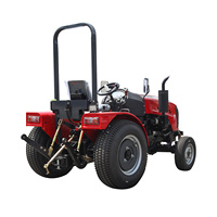 Traktor Diesel Baru 25 hp, Traktor Roda Mini Pertanian Kecil, Traktor Pertanian Kecil Berkanopi Dengan Pencabut Gulma Kebun Anggur