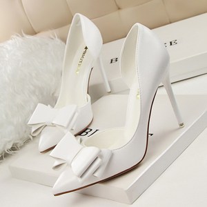 Nouvelles Chaussures à Talons Hauts Pointus pour Femmes et Filles, Modèle Nœud Papillon, Style Stiletto, Collection 2025 - Product Image 4