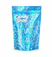 Sachets d'emballage personnalisés en Mylar pour bonbons gélifiés, pochettes verticales en plastique pour aliments