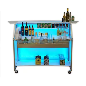Fantástica y Popular Mesa de <span class=keywords><strong>Bar</strong></span> Portátil con Iluminación LED Blanca, Muebles de Discoteca, Mesa de <span class=keywords><strong>Bar</strong></span> Plegable Portátil - Product Image 4