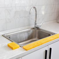 Esun Accessoires pour évier de cuisine Éponges à vaisselle en pâte de bois pour usage domestique Fournitures de nettoyage