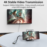 Cable Adaptador JustLink 4K60Hz Tipo C a USB con Revestimiento Dorado y Blindaje Combinado para Monitor, Portátil y Teléfono - En Existencia
