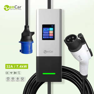Nuevo Modelo <span class=keywords><strong>C20</strong></span> Tipo 1 EVSE Cargador Móvil para Vehículos Eléctricos de 7kW 32A Estación de Carga Nivel <span class=keywords><strong>2</strong></span> Versión Básica Opcional con WiFi y APP IP66 - Product Image 1