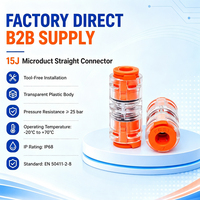 Connecteur droit pour micro-conduits FCST-15JDB-SC IP68 15J DB pour micro-conduits de 7 à 14 mm