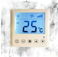 Termostato Inteligente y Flexible para Aire Acondicionado Central, Controlador de HVAC, Termostato Digital LCD de Pared, Unidad de Ventilador, Calefacción por Suelo Radiante