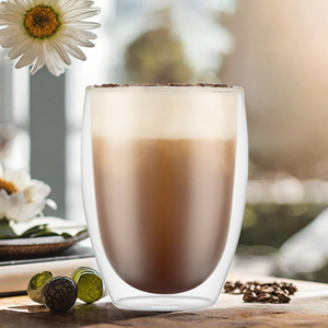 Ensemble de 6 verres à double paroi <span class=keywords><strong>Bodum</strong></span> PAVINA, 350 ml, <span class=keywords><strong>tasses</strong></span> à latte, résistantes au micro-ondes, pour boissons froides, soufflées à la bouche - Product Image 3