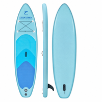 Kit de planche à pagaie tout-terrain pour aventures en plein air avec ailerons, laisse de sécurité, gonfleur manuel, sac à dos grande capacité, capacité de charge de 400 kg, JADE pour