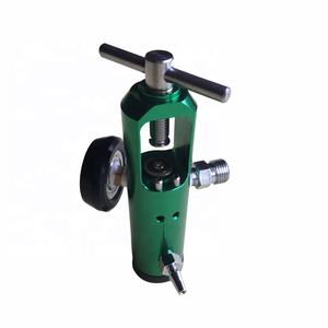 EMS En Aluminium régulateur d'oxygène avec un clapets anti-retour/<span class=keywords><strong>Heyer</strong></span> raccords Régulateur D'oxygène 0-25 lpm -1 Clapets anti-retour-Tuyau Barb - Product Image 1