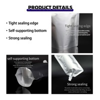 Sachets souples personnalisés en aluminium de qualité alimentaire, hautement réutilisables, anti-humidité, avec bec verseur, pour l'emballage de boissons et de jus