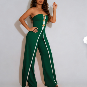 Top sin Tirantes con Diseño de Dos Piezas para Mujer, Elegante Mono a la Moda - Product Image 2