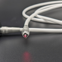 Cable de Fibra Óptica Toslink de Alta Calidad con Carcasa de Metal Cromado y Revestimiento de PVC para HDTV 1080P, Reproductor de DVD, Altavoces y Tarjetas de Sonido