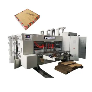 Impresión automática de alta velocidad Ranurado Caja de cartón corrugado Impresora flexográfica Slotter Máquina troqueladora