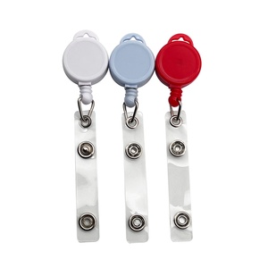 Porte-badge rétractable coloré de 25 mm, porte-badge en acrylique mignon, clip pour carte d'identité, vente en gros, cordon de cou, porte-<span class=keywords><strong>yoyo</strong></span>, <span class=keywords><strong>accessoires</strong></span> - Product Image 1
