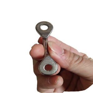 Clips para cables metálicos de 10 mm, acabado liso métrico, para uso industrial general, con tornillos autorroscantes, juego de 2 - Product Image 4