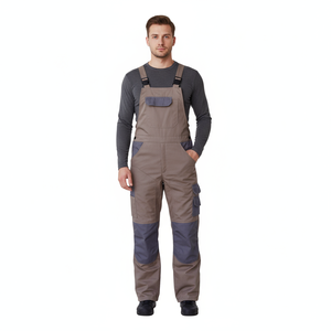Men's High Quality Coverall Polyester Cotton Breathable High Tensile and Tear Strength <strong>Overalls</strong> Jacket Cargo Pants <strong>Work</strong> Uniforms - Product Image 5