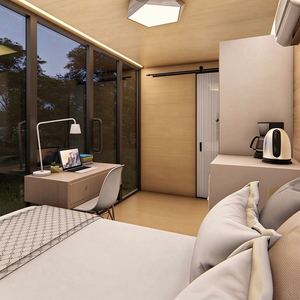 Maisons préfabriquées Apple Cabin de 20 et 40 pieds, étanches et ignifuges, pour bureaux de construction et villas, certifiées CE, fabriquées en Chine, disponibles pour les marchés US, AU, EU - Product Image 3
