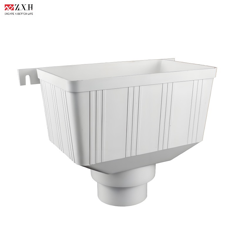 Z.X.H подгонянный размер и цвет квадратный бункер для дождевой воды UPVC дренажные трубы фитинги пластиковые трубы соединения