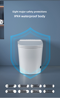 Toilettes intelligentes en gros pour salle de bain, cuvette de toilettes automatique avec télécommande vocale, toilettes électriques intelligentes