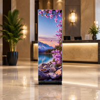 Écran LED numérique portable 640*1920mm, écran LED pliable P1.86 P2 P2.5, panneau d'affichage LED GOB, bannière