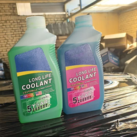 Liquide de refroidissement antigel sans eau 1L&4L&5L -15 degrés -35 degrés Vert Rose Bleu Durée de vie prolongée pour voitures et motos G12 G13