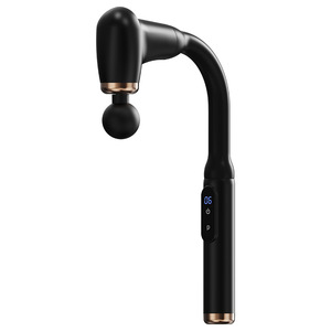 Pistola de Masaje Curva Eléctrica Portátil para Relajación Muscular de Hombros y Cuello, Masajeador Corporal Completo con Pantalla LCD y Múltiples Funciones - Product Image 1