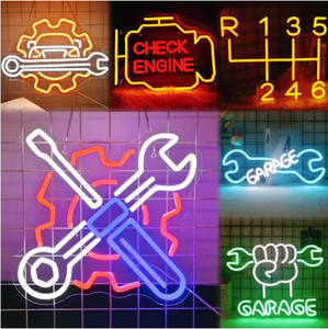 자동차 자동차 수리점 차고 룸 남자 동굴에 대한 체크 엔진 라이트 네온 사인 LED 네온 라이트 - Product Image 6