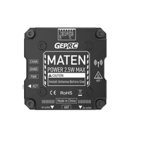 GEPRC MATEN 5.8G 2.5W VTX PRO FPV Transmission d'image Stabilité du signal Réglage des paramètres OSD Refroidissement intégré tout en métal
