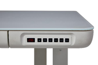 Bureau électrique moderne à hauteur réglable, à moteur unique, pour travailler assis ou debout, idéal pour le télétravail